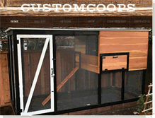Tablet Screenshot of customcoops.com